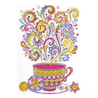 Набор для алмазной вышивки стразы, Набор для творчества 5D, в форме чайной чашки, мозаика, украшение для дома, подарок