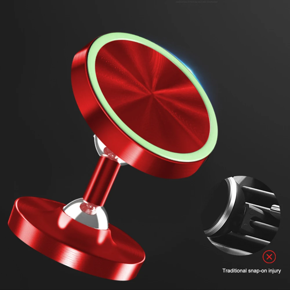 Светящийся автомобильный магнитный держатель для телефона на приборную панель