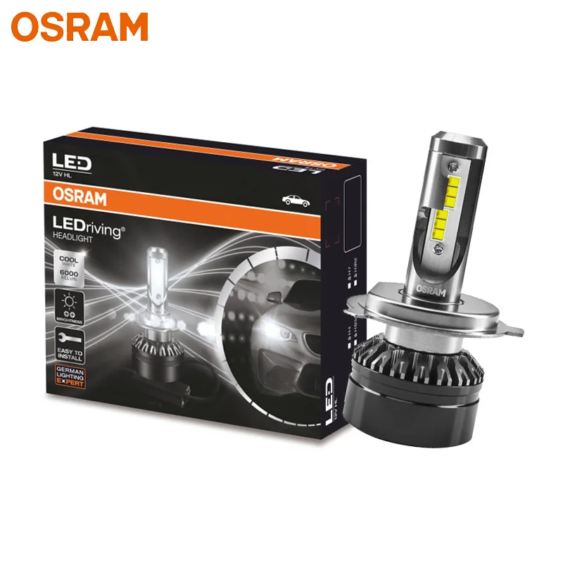 H4 Лампа Ксеноновая OSRAM СВЕТОДИОДНЫЙ H1 H4 H7 H8 H11 H16 H1R2 HB2 HB3 HB4 9003 9005 9006 9012 фар автомобиля 12V светодиодный расклинивающий HL 6000K светодиодный авто лампы(двойная - Испускаемый цвет: H4