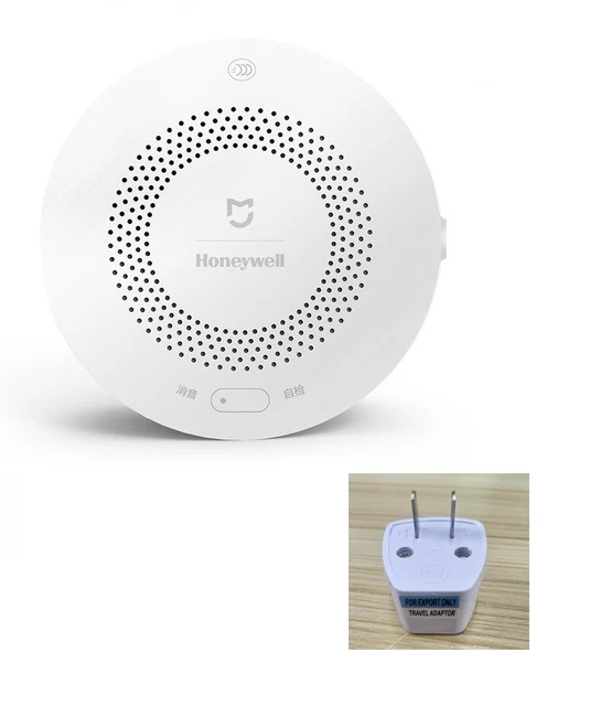 Add US Plug Xiaomi газовый датчик сигнализации Honeywell детектор дыма мониторинг пожарной защиты потолок и стены легко установить приложение Mijia дистанционное управление - Цвет: Add US Plug