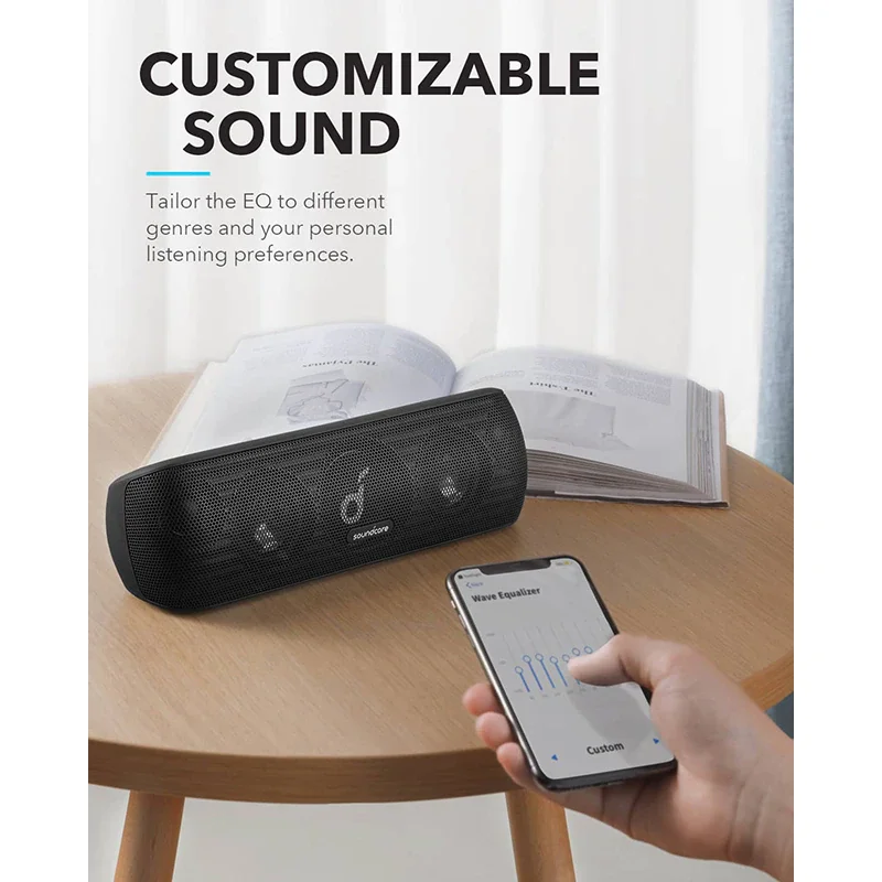 

RaBM Motion+ Bluetooth Speaker with Hi-Res 30W Audio, Extended Bass and Treble, Wireless HiFi Portable Speaker