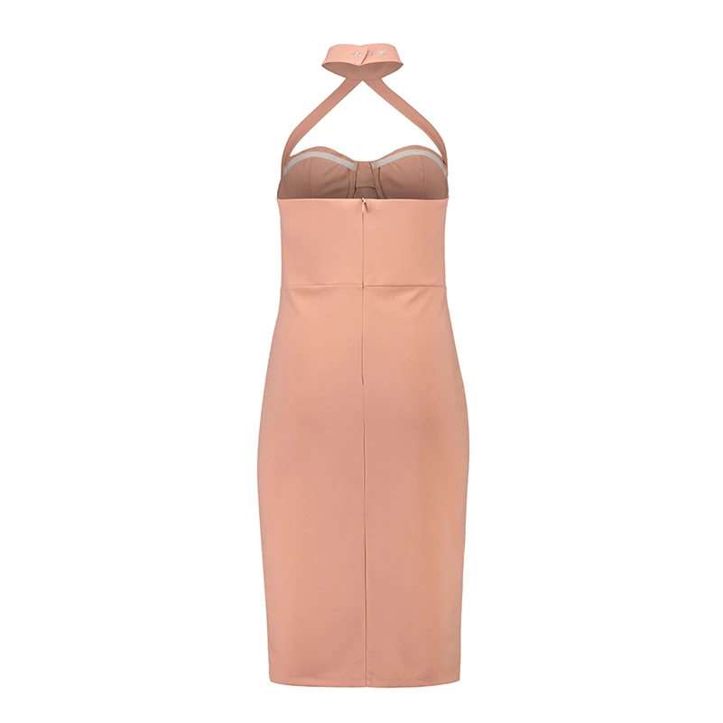 Off Slim Night High Shoulder Sleeveless Party Solid 2020 Waist Dress female Summer Sexy Wear Bodycon Sheath Club Halter dresses | Женская