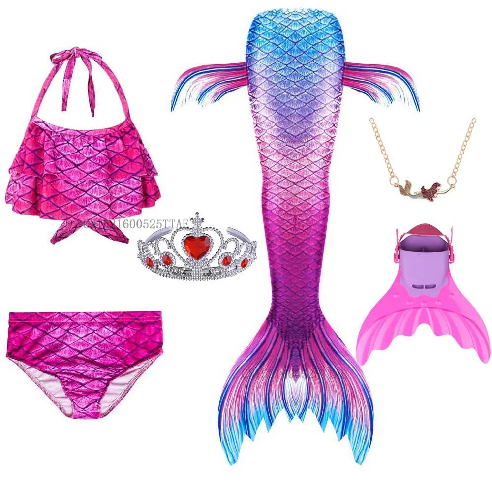 Купальный костюм Ариэль для девочек с хвостом русалки 2020 |