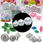 3 шт.компл. цветок сливы, фоторезак, инструменты для украшения тортов, сделай сам, аксессуары для выпечки печенья