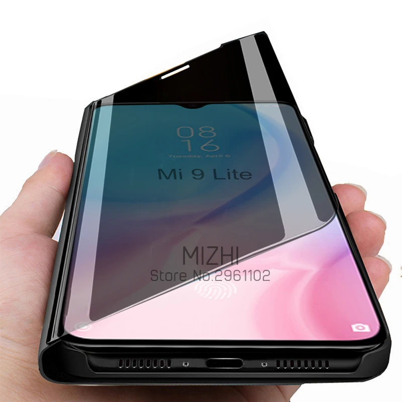 Умный флип чехол для xiaomi mi9 lite зеркальный телефона mi 9 light 9t pro mi9lite оболочка