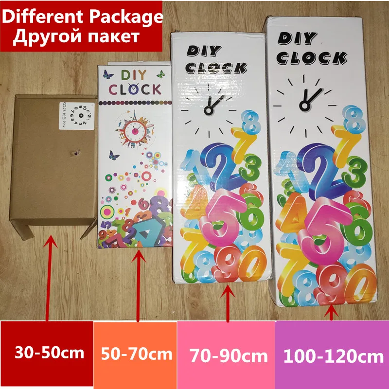 

Large Home Wall Clock 3D DIY Clock Acrylic Mirror Stickers Home Decoration Living Room Quartz Needle Self Adhesive Hanging Watch