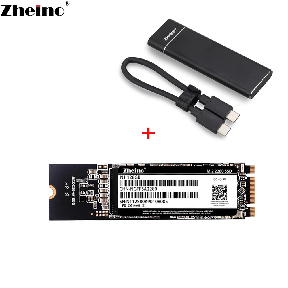 Zheino M.2 2280 внешний SSD для USB 3 1 Type C портативный Внешний жесткий диск ПК ноутбука