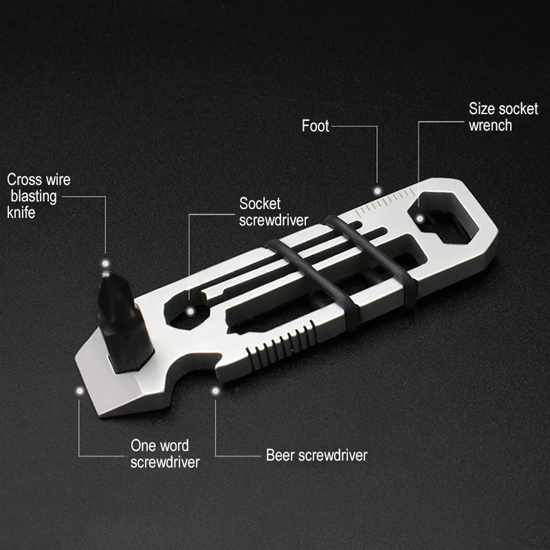 6 в 1 снаряжение для выживания портативное прочное твердое Походное