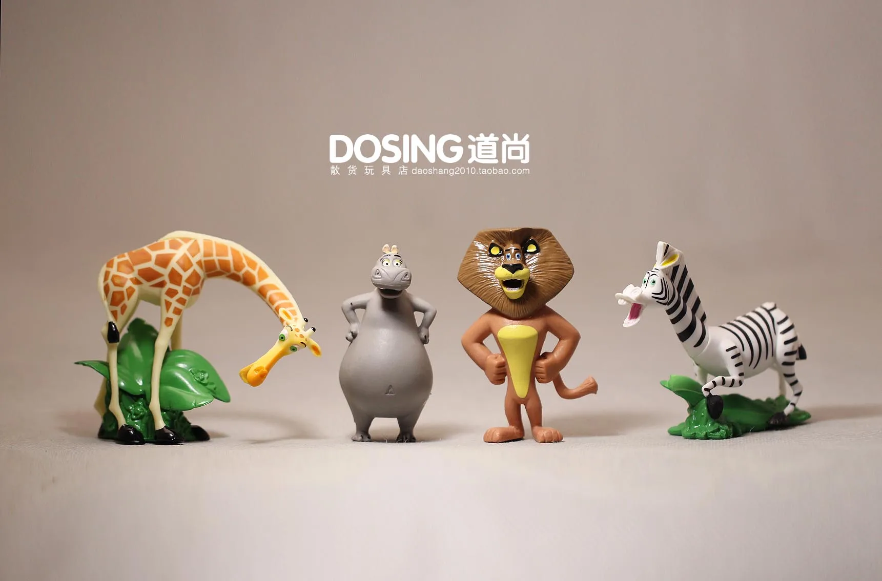 Экшн фигурки из аниме фильма Мадагаскар Мультяшные животные Лев зебра бегемот