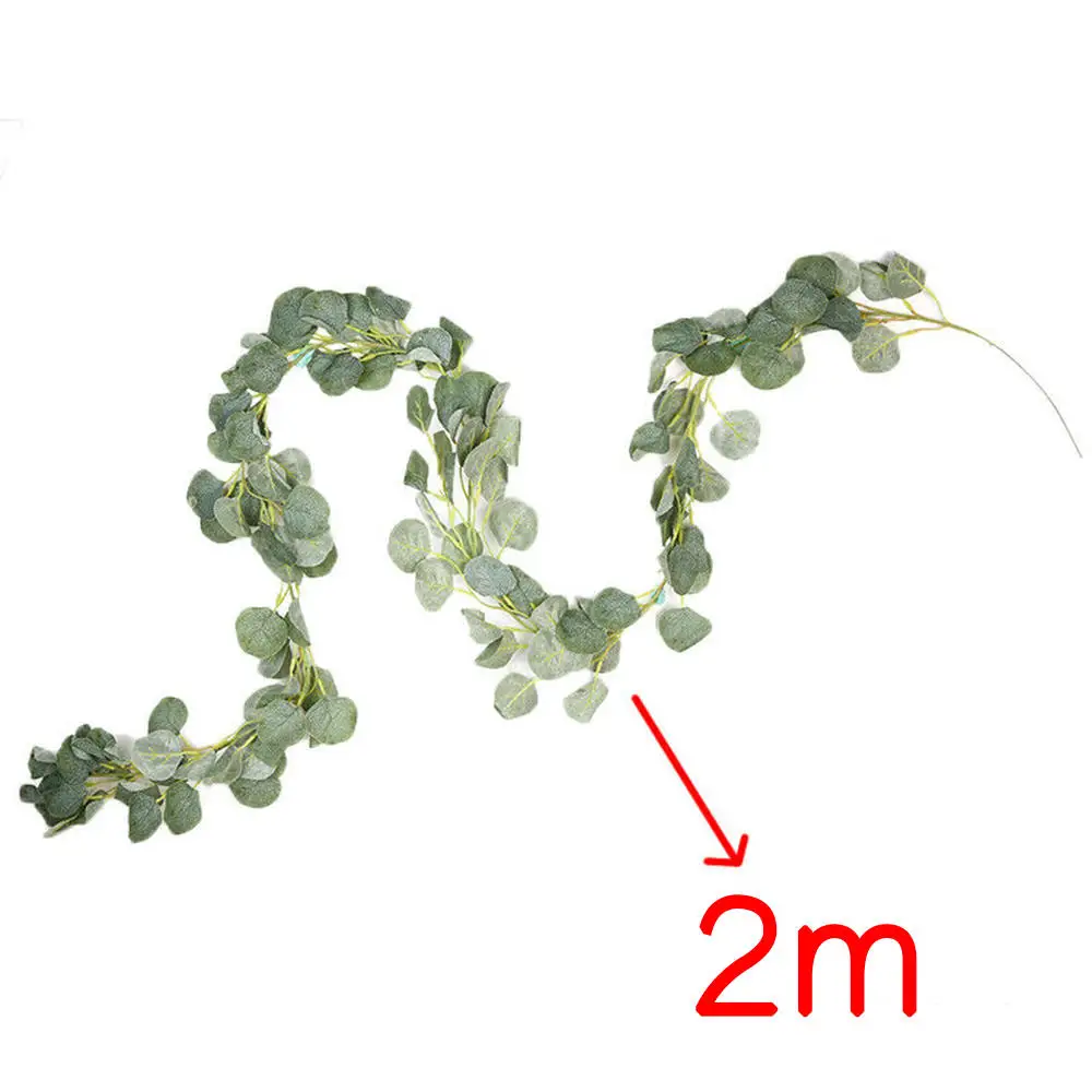

Artificial Vine in Silk Cloth Eucalyptus Handmade Garland Greenery Wedding Artificial Eucalyptus Garland 2020 New Style