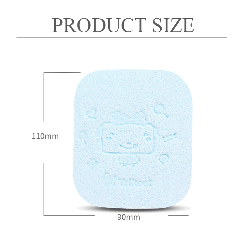 1 шт. 2 цвета натуральная водоросли очищающая смывающая губка для лица модные