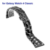Tapered Ceramic Bracelet Watch Band for Galaxy Watch 4 Classic 42mm 46mm/ Watch 3 41mm 45mm Watchband Strap Samsung Gear S2 S3