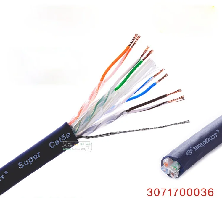 1 метр SREXACT супер категории 5 CAT5E сетевой кабель выдерживаемое напряжение и