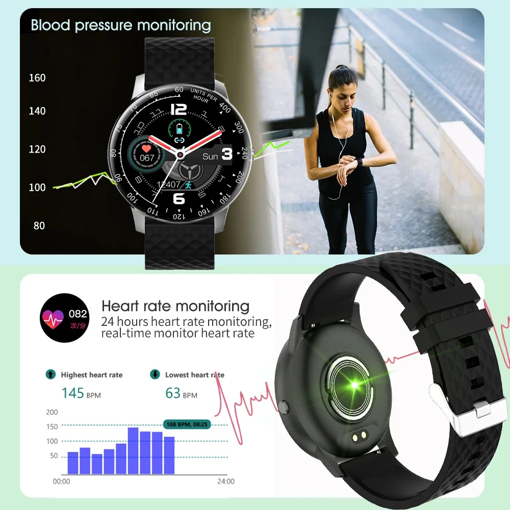 

COBRAFLY H30 Smart Watch IP68 Waterproof Custom Dial Fitness Tracker Heart Rate Blood Pressure Smartwatch PK CF22 dropshiping