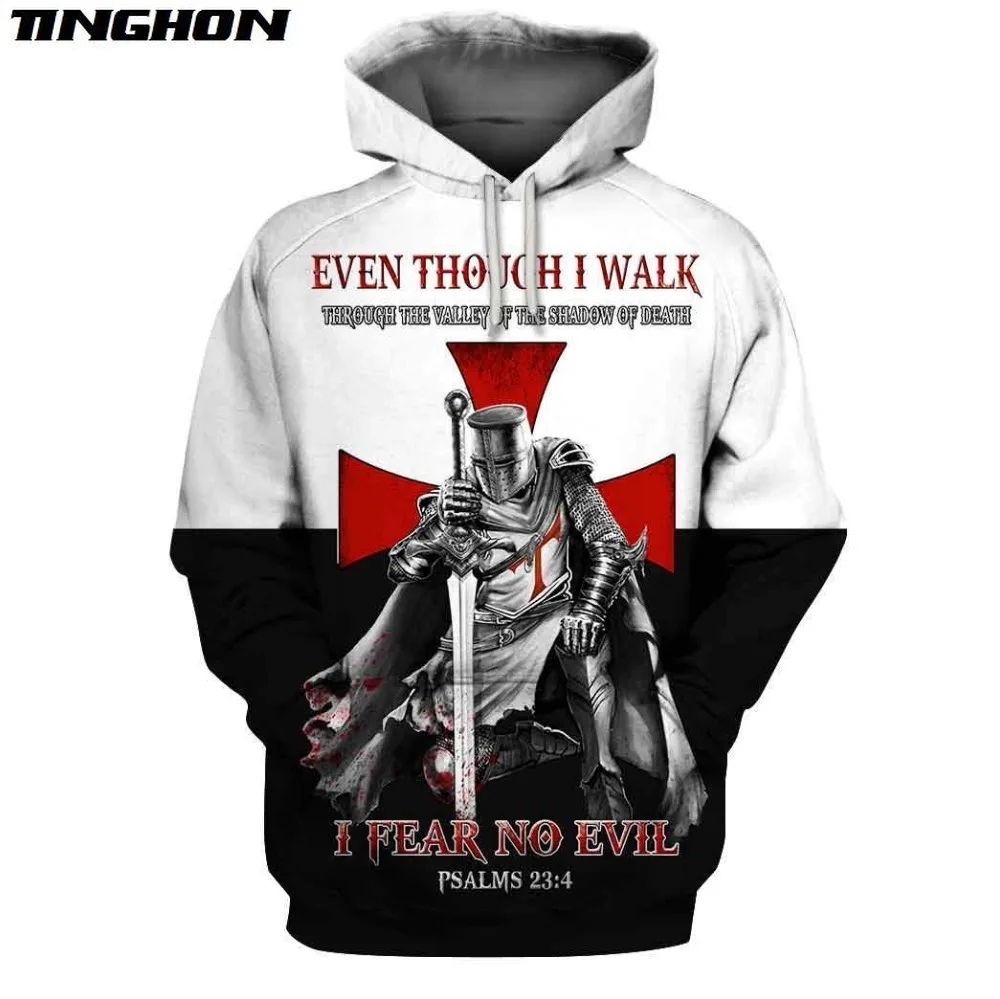 

XS-7XL новые модные толстовки с капюшоном Рыцари темплар 3D печать толстовка унисекс повседневный уличный костюм мужская Толстовка