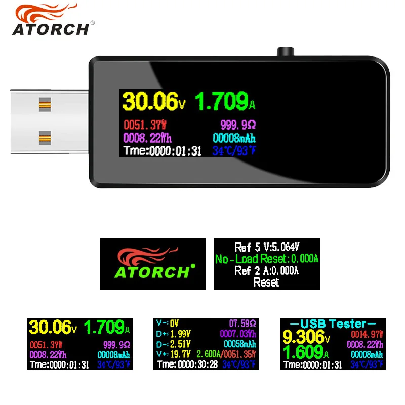 1XBlack U96 U96 13 в 1 USB Тестер DC Цифровой вольтметр amperimetro Напряжение Ток вольтметр Амперметр детектор банк питания индикатор зарядного устройства - Цвет: 1XBlack U96