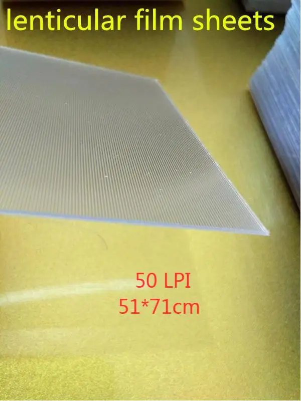 51*71 см размер 50 LPI линзовидная пленка для 3d картин (50 шт.)|Фотобумага| |