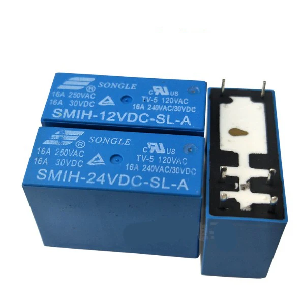 10 шт./лот SMIH-05VDC-SL-A/SMIH-12VDC-SL-A/SMIH-24VDC-SL-A 16A/240V 5 V/12 V/24 V 6 P/6Pin реле питания