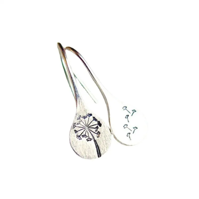 

925 Sterling Silver Dandelion Stud Earrings For Women Girls Party Vintage Jewelry Pendientes eh362