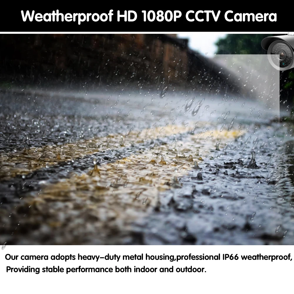 Камера видеонаблюдения водонепроницаемая 2 Мп 1080P AHD с ночным видением защитой от