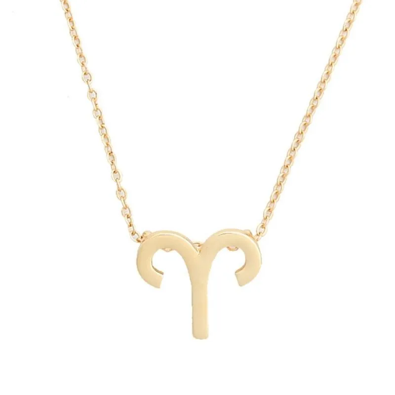 

Fashion Twelve Constellation Pendant Necklace Clavicle For Men Chain Jewelry Present Necklaces Hot Jewelry Choker Women Bir N5N7