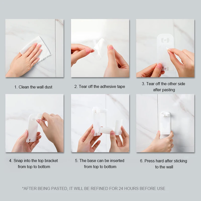 

Universal Electric Toothbrush Holder Rack Stand Wall Mount Tooth Brush Stander Organizer Hangable Water Cup Bathroom Accessories