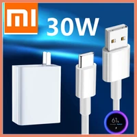 xiaomi mi note 10 fast charger turbo charge original 30w eu adapter qc 4 0 quick charge usb c cable for mi 10 pro 9 9t se a3 a2