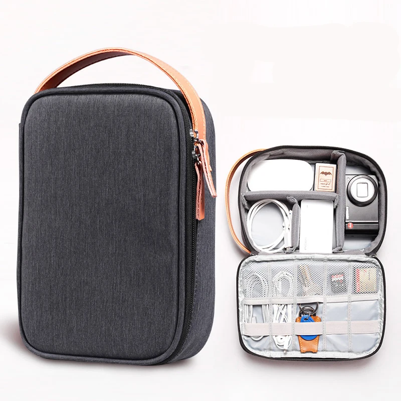 Большая вместительная кабельная сумка дорожная цифровая для хранения