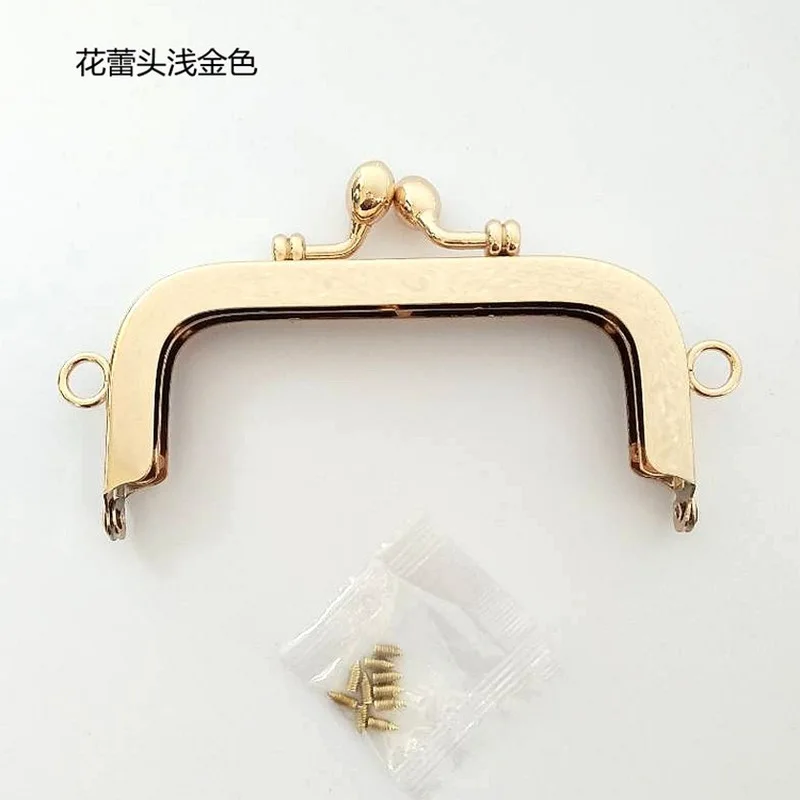 10.5CM Coin Metal Purse Frame Making Kiss Clasp Lock for Clutch Bag Handle Handbag Accessories Red Bronze Tone Bags Hardware | Дом и сад