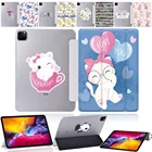 Флип-чехол для планшета Apple IPad Pro 11 дюймов 2018 2020pro 2021 дюйма 9,7pro 2015 дюйма 10,5 мультяшный чехол-подставка из искусственной кожи тройного сложения