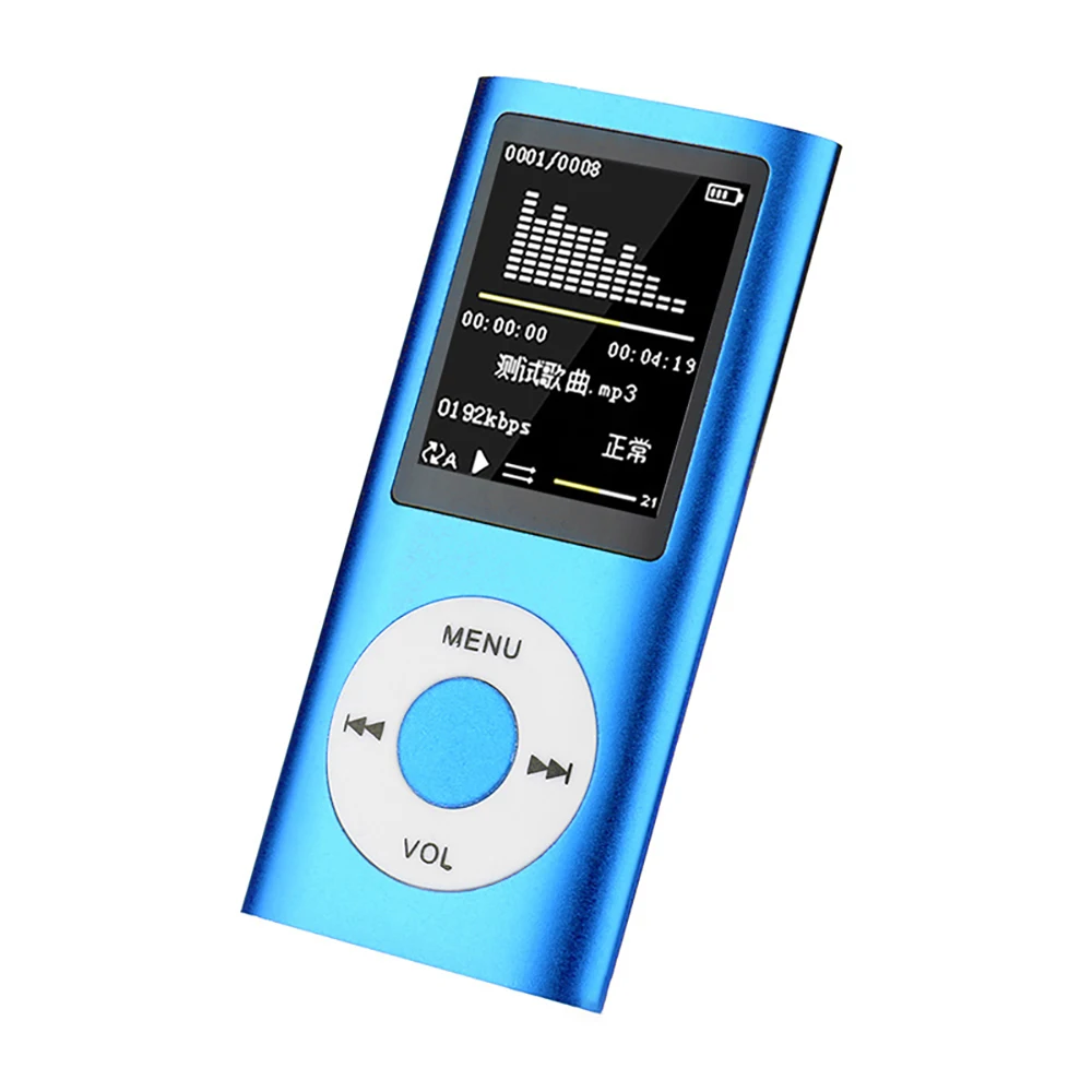 MP3 MP4 плеер 1 8 дюймов ЖК HD видео Поддержка музыкальный медиаплеер FM радио