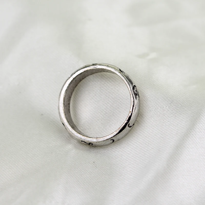 The Mortal Instruments City of Bones Runes Round Finger Ring vintage Angelic Power Shadowhunters Silver Metal Accessories | Украшения и