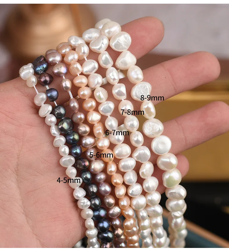 

MeiBaPJ Natural irregular baroque pearls abnormity please both parties loose bead jewelry diy manual accessories wholesale spot