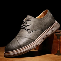 thick sole leather men causal shoes male lace up brown black wedding dress men quality shoes men%e2%80%99s soft comfy casual shoes homme