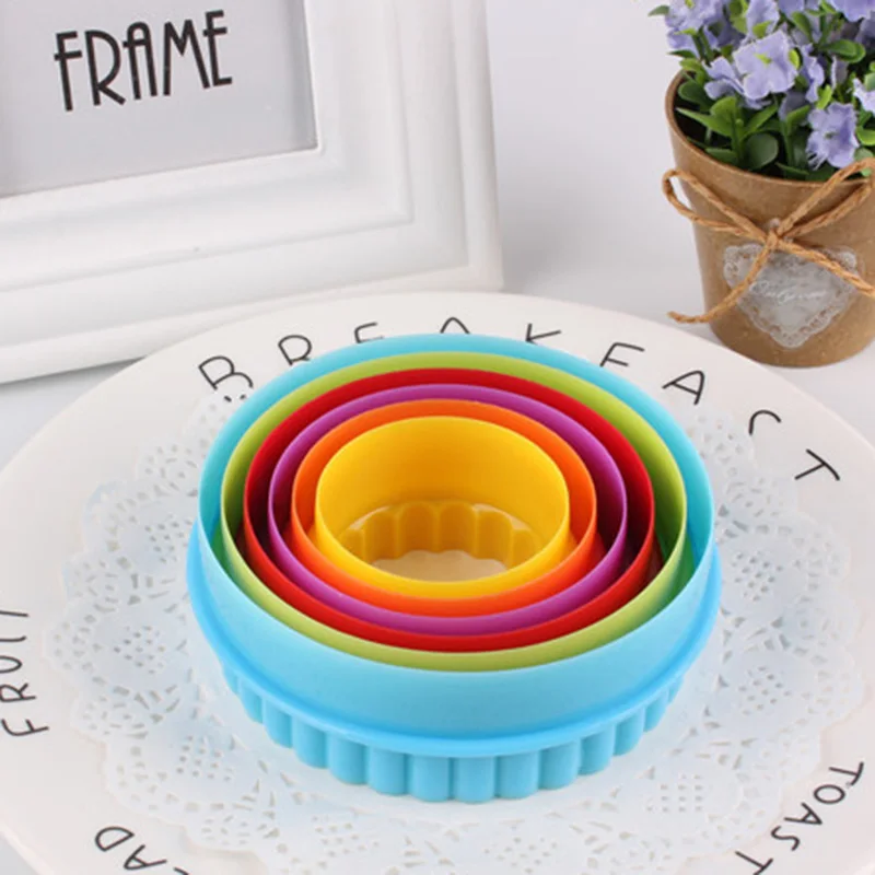 7 стилей на выбор форма для печенья резак пластиковые фрукты красочные 3D формы