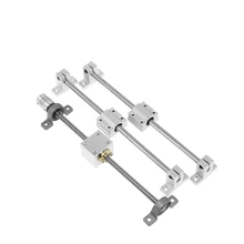 3D Printer Parts Guide Rail Optical Axis -T8 Lead Screw 200-500mm +Optical axis +KP08 Bearing Bracket +Housing Mounting Bracket