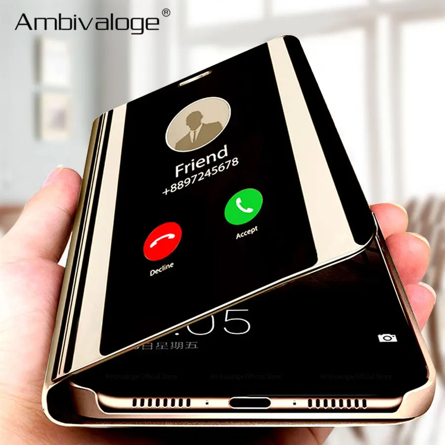 Умный зеркальный чехол для телефона Samsung Galaxy S20 S10 S8 S9 Plus Note 10 9 8 20 Ультра A10 A20 A40 A50 A70