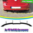 MK5 R32 Автомобильный задний диффузор, боковой спойлер, разветвители, черный для VW Golf MK5 R32 2005 2006 2007 2008
