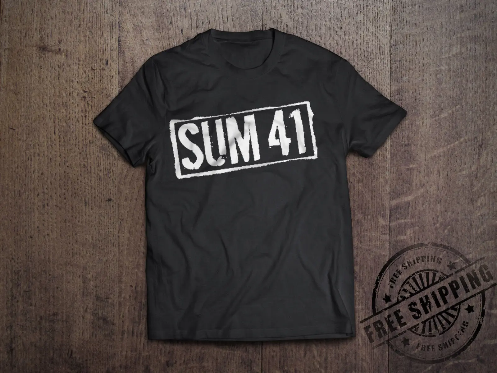 2019 забавная Мужская черная футболка с логотипом группы в стиле панк рок Sum 41