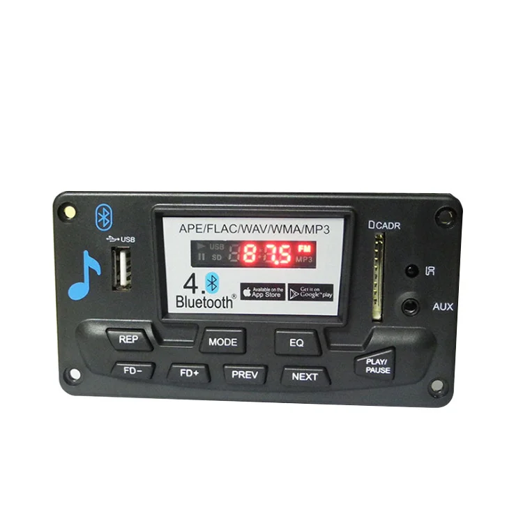 LEORY беспроводной Автомобильный MP3 декодер плата bluetooth 4,0 аудио модуль APE FLAC MP3 WMA DAE аудио AUX U диск SD карта радио приложение управление
