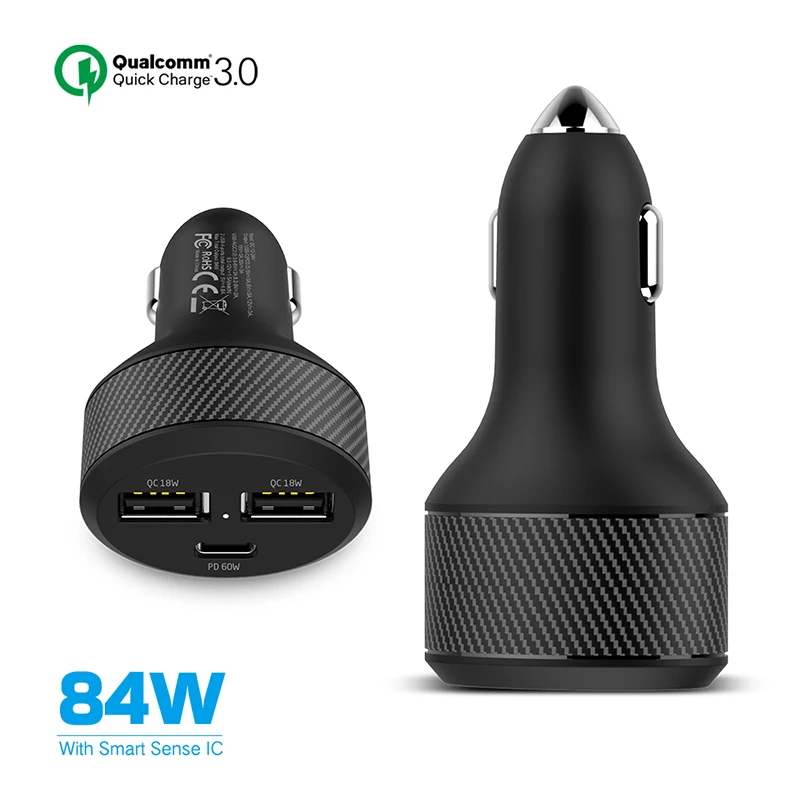 Автомобильное зарядное устройство URVNS 108 ВТ USB C PD 90 Вт 65 60 45 для MacBook HP Dell