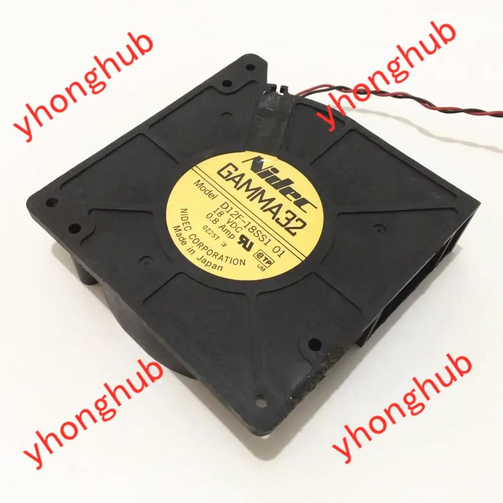 Вентилятор охлаждения сервера Nidec D12F 18SS1 01 DC 18V 0.8A 120x120x32 мм|blower fan|server fandc blower fan |
