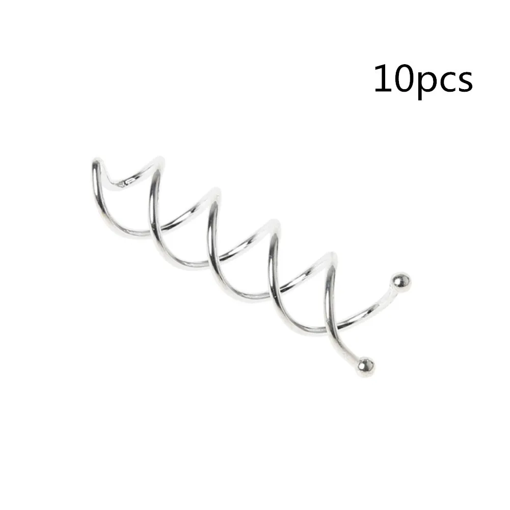 10 шт. Спиральные заколки для волос не царапаются закругленные кончики палочка