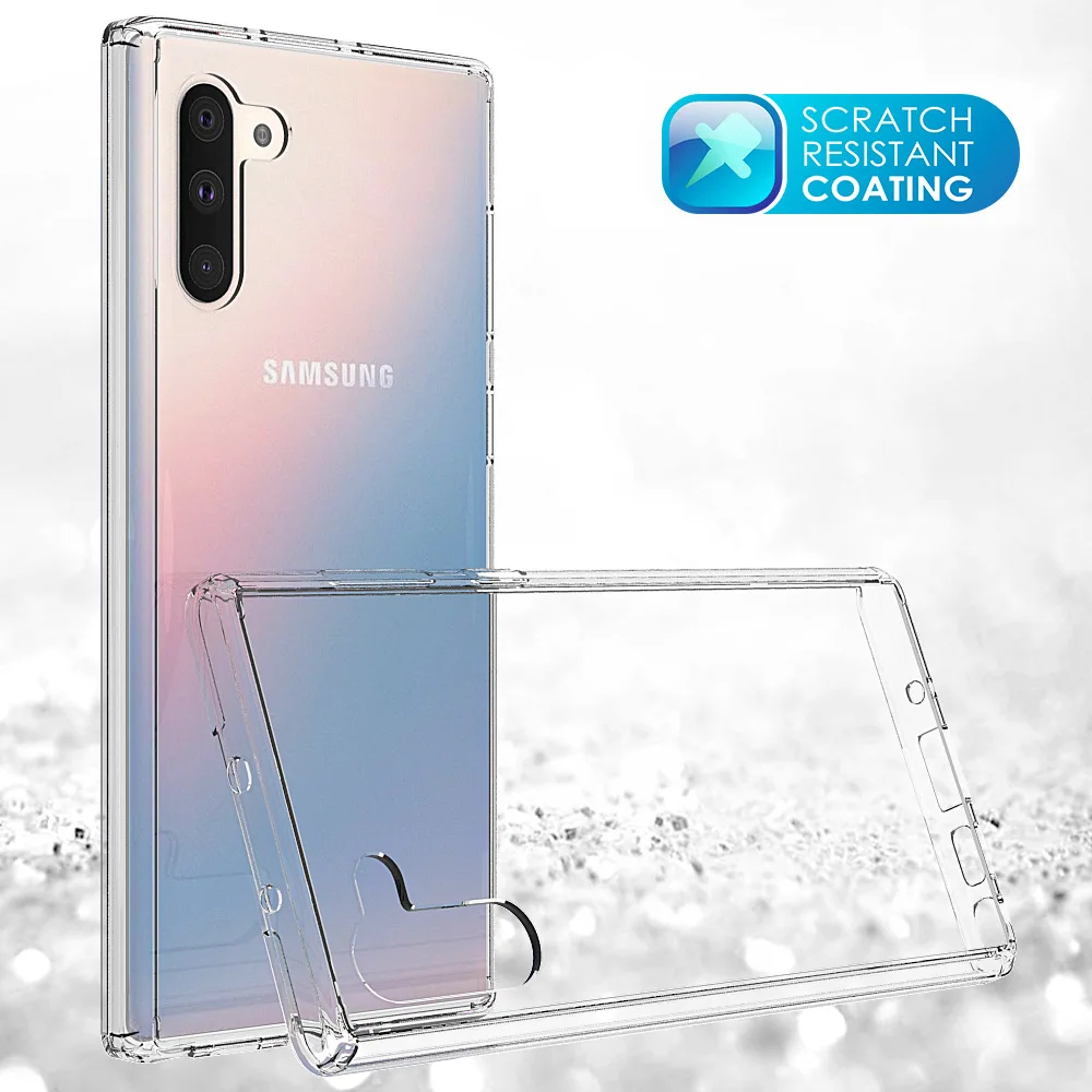 Прозрачный жесткий акриловый чехол HD для Samsung Galaxy Note 10 + 20 S20 Ultra Pro Note10 Plus 8 9 S8 S9 S10 S10e