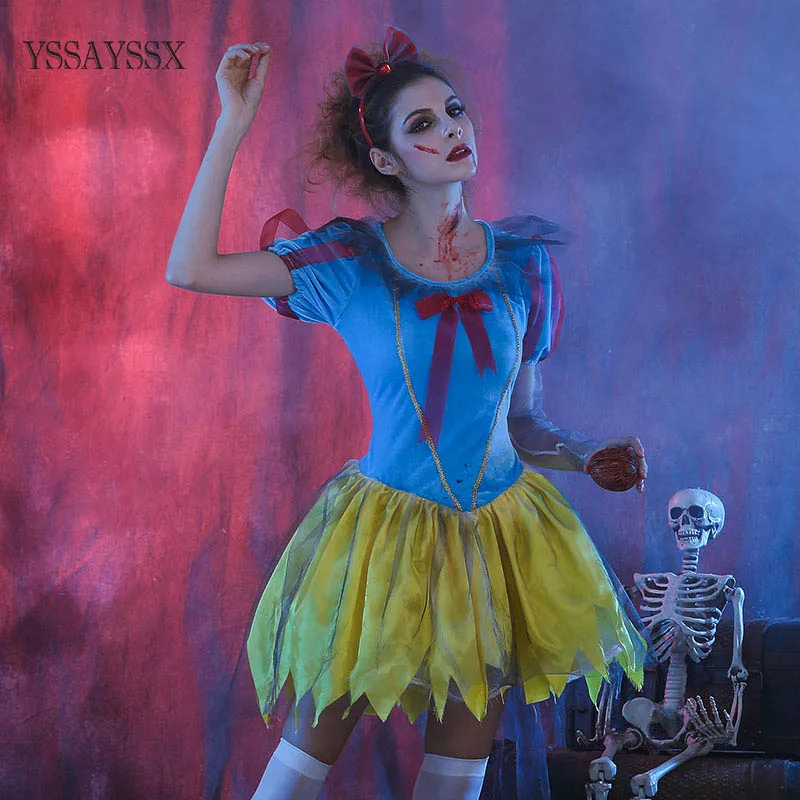 YSSAYSSX Белоснежка платье для Хэллоуина игры с зомби Лидер продаж косплей