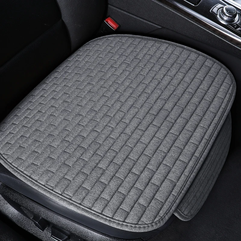 

Car seat cover front/Rear Flax Seat Protect Cushion Automobile Seat Covers Mat Protect Pad Car Covers
