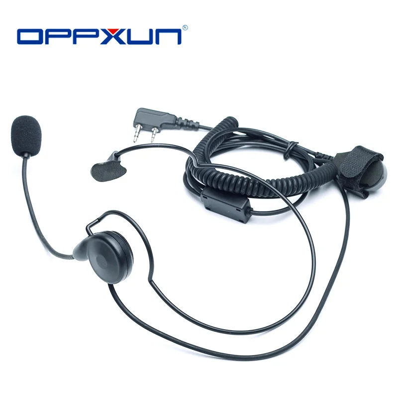 

Tactical Radio Headset 2 Pin Headphone Mic Finger Telescopic PTT Two Way Earphone for Kenwood Baofeng UV-5R BF-888s HYT Puxing
