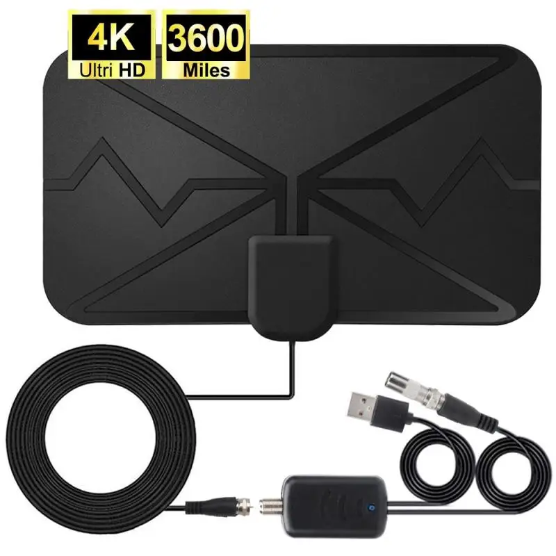 3600 миль 4K цифровая антенна ТВ Крытый усилитель сигнала DVB-T2 HD - Цена: 450,23 руб.