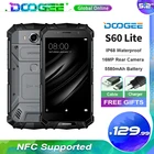 Смартфон DOOGEE S60 LITE с влагозащитой IP68, пылезащищенный беспроводной мобильный телефон, 5580 мАч, 4 ГБ 32 ГБ, NFC