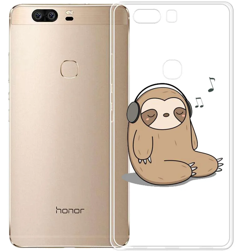 Ленивец милые Животные Мягкий силиконовый прозрачный Печатный чехол для